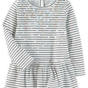 Girls OshKosh striped jersey tunic size 12